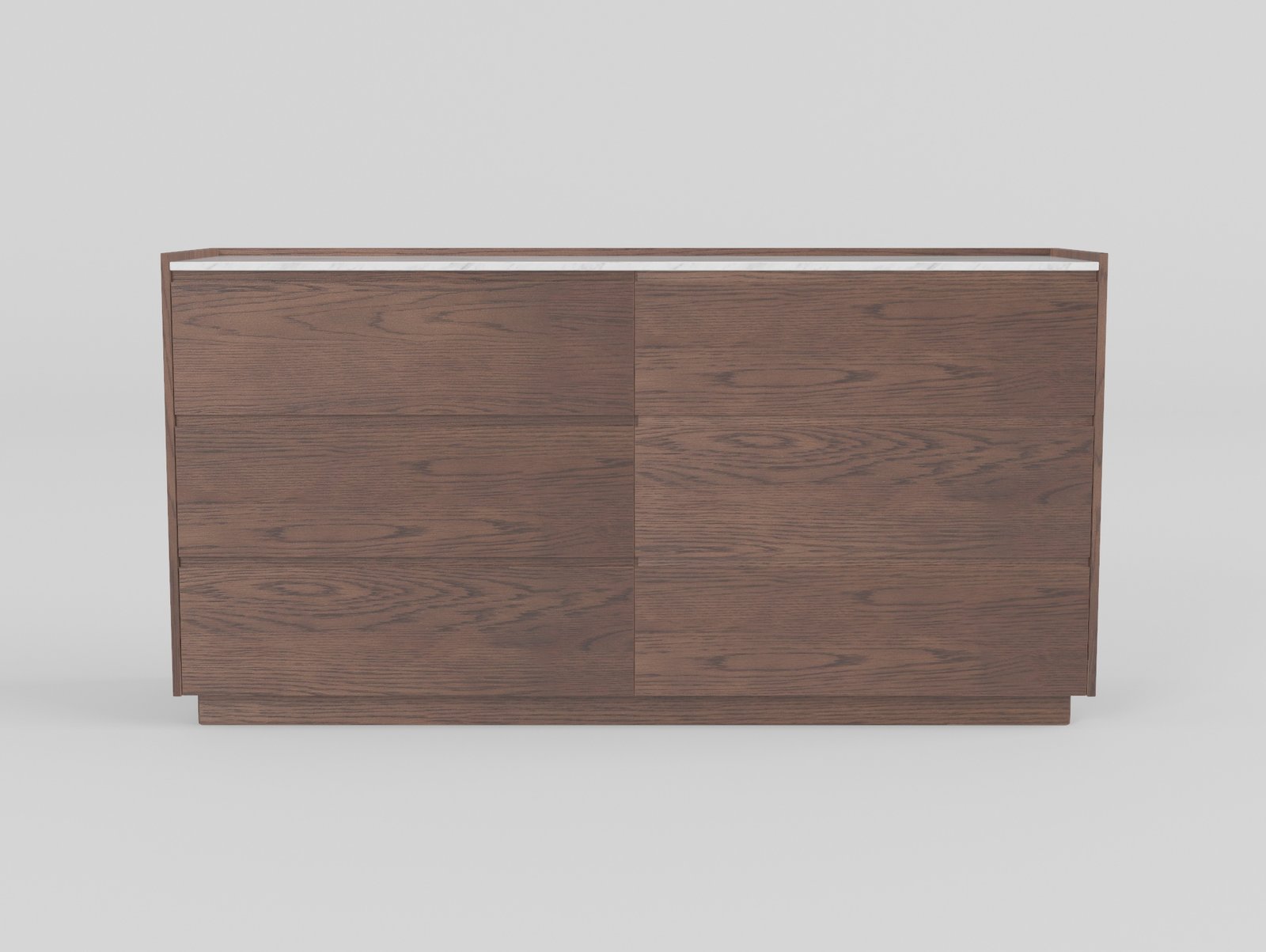 Jazz white sideboard, front view