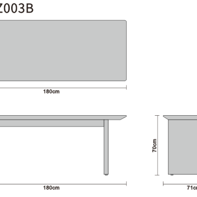 Tea table line art, 150cm version