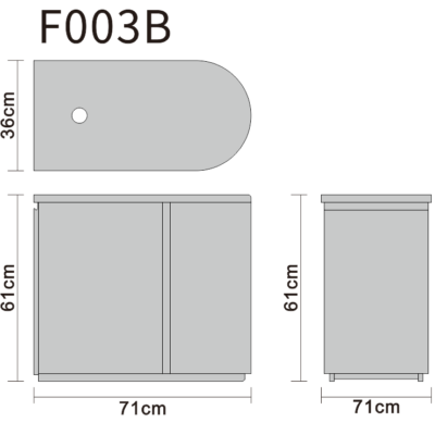 Tea cabinet line art on white background