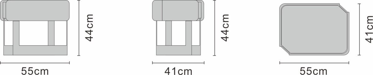 Bedside table line art on white background