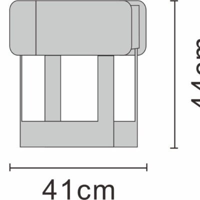 Bedside table line art on white background