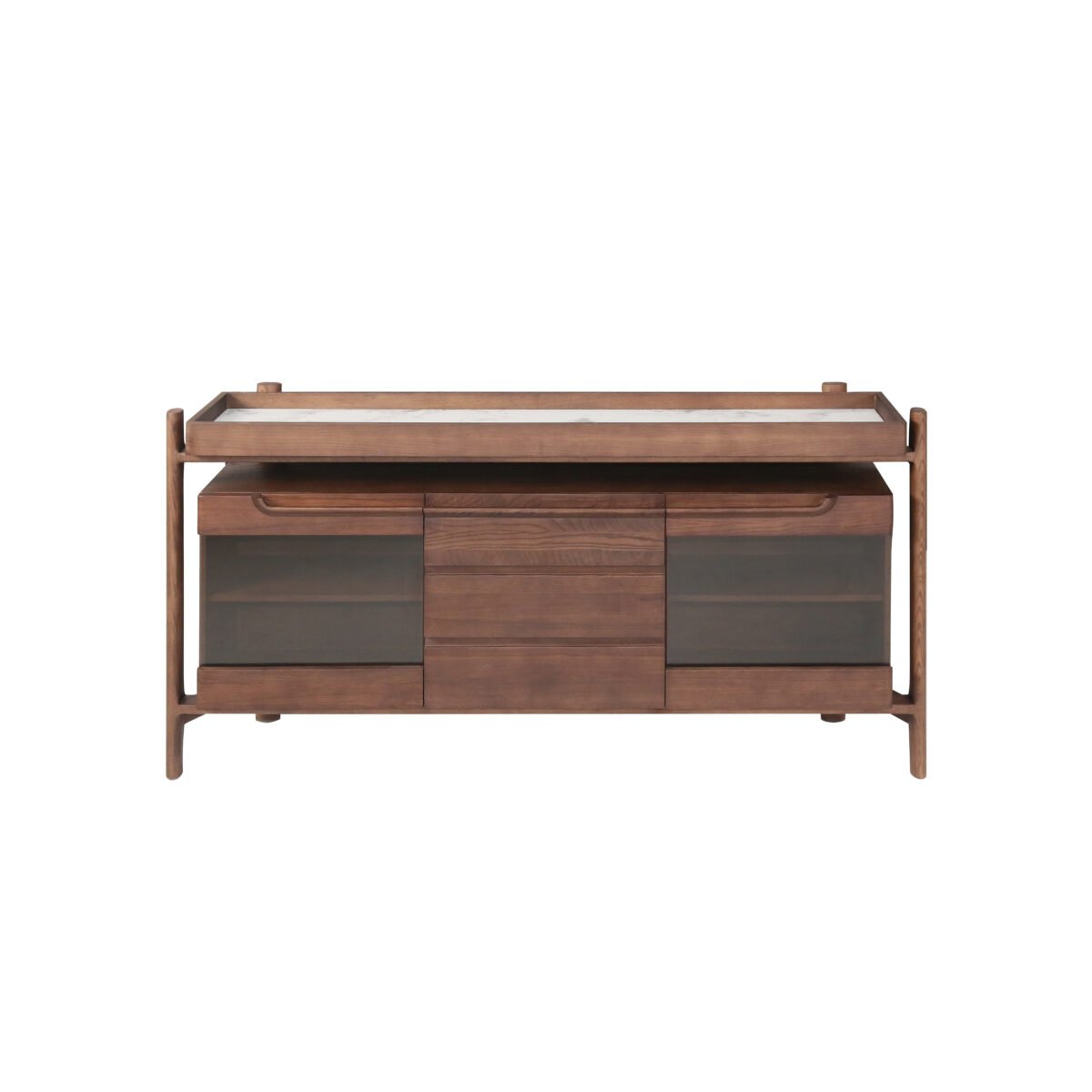 Sideboard in auspicious cloud finish, scene view one