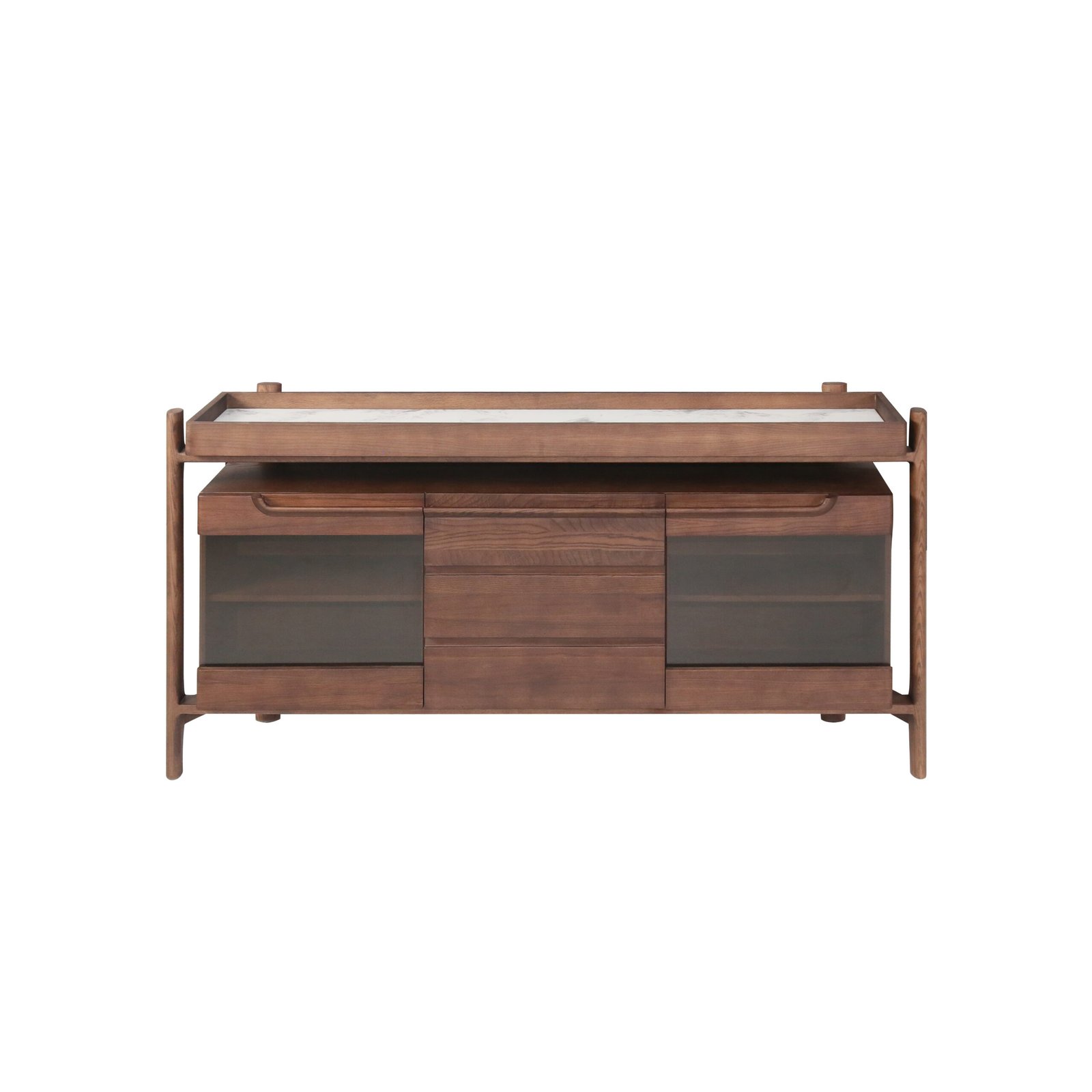 Sideboard in auspicious cloud finish, scene view one