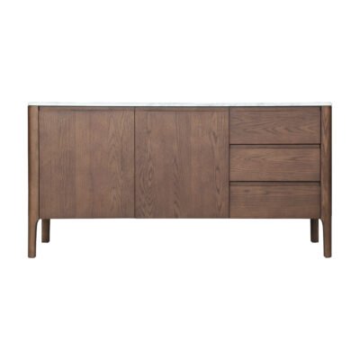 Sideboard in silver dusk grey, scene view one