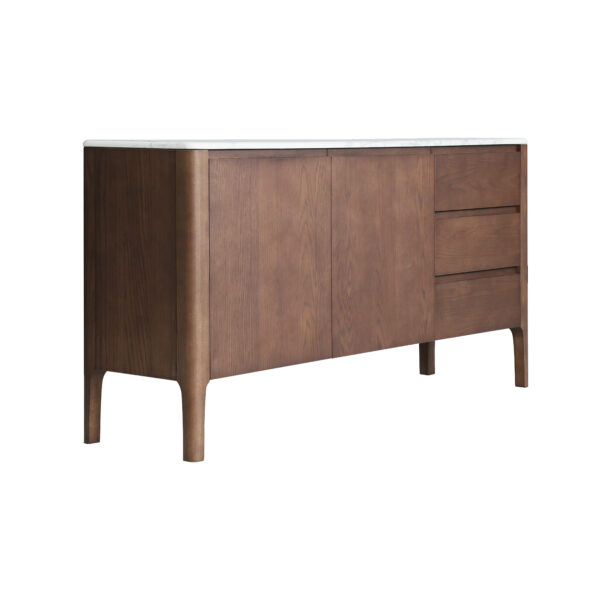 Sideboard in silver dusk grey, scene view two