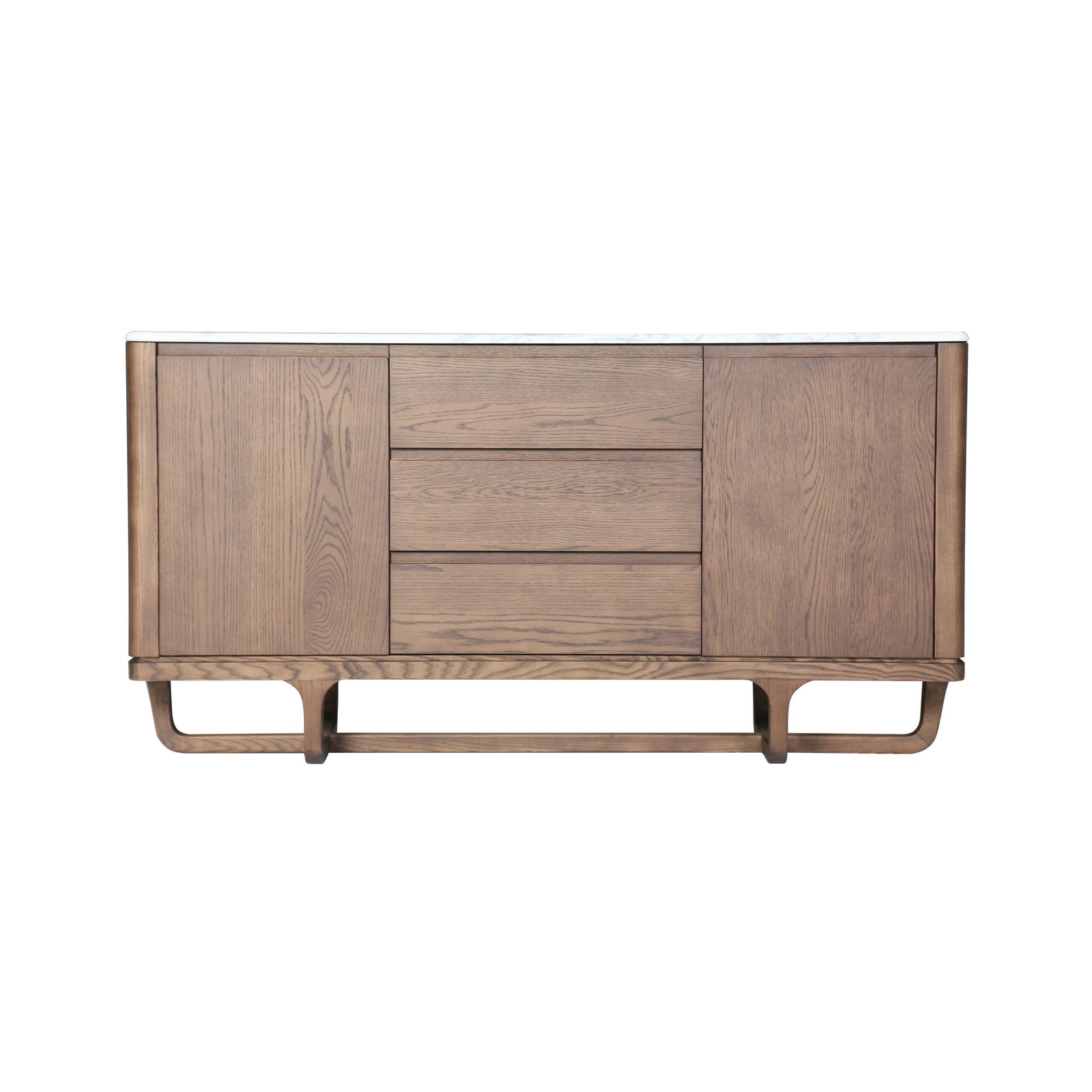 Sideboard in cloud marble finish, scene view one