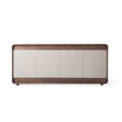 Ash wood sideboard scene view one