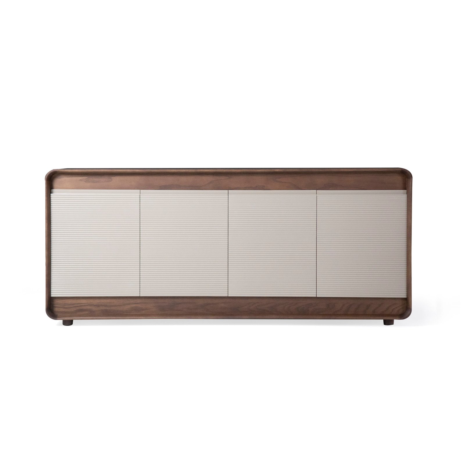 Ash wood sideboard scene view one