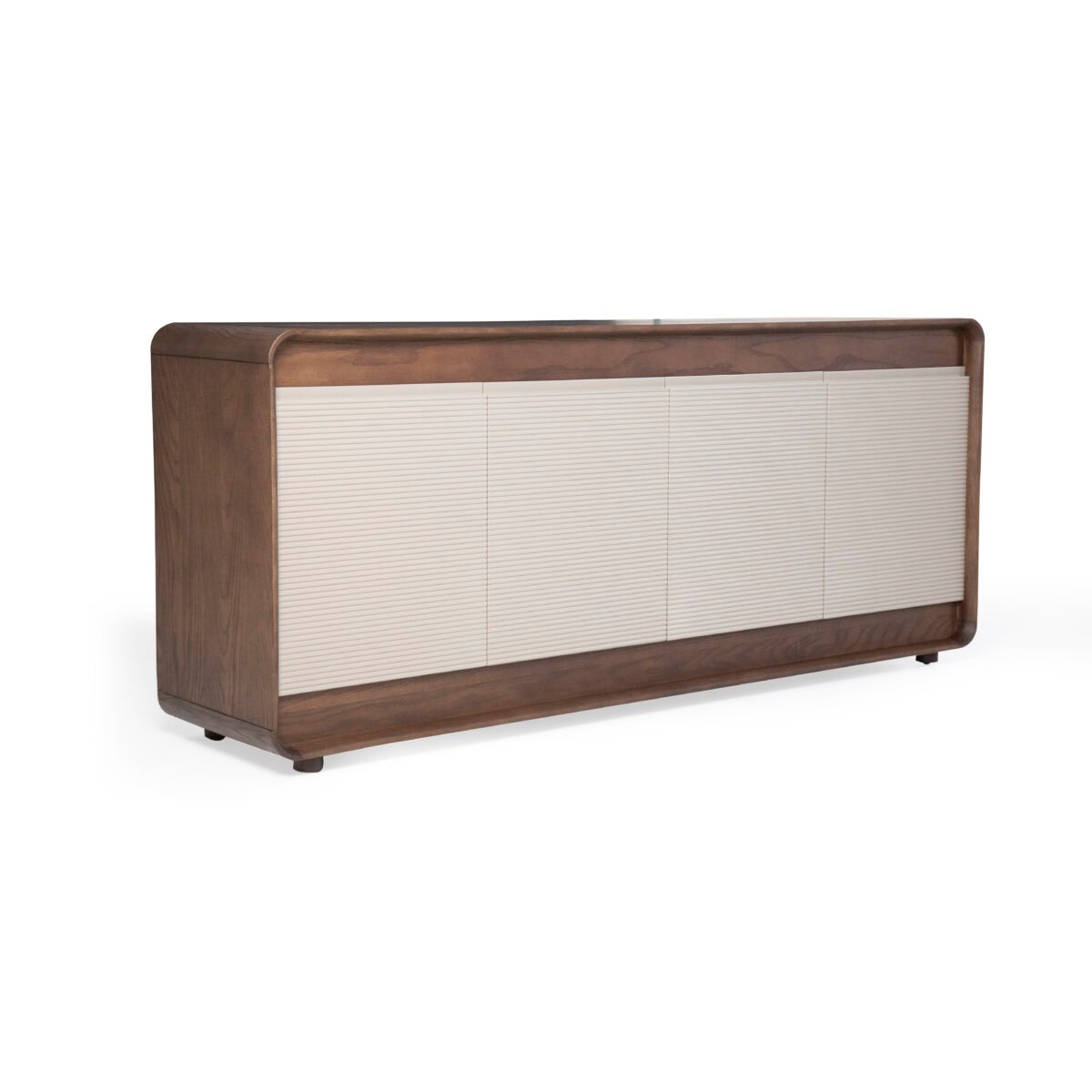 Ash wood sideboard scene view two