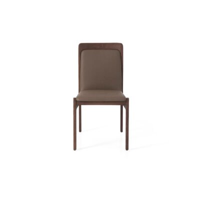Dining chair in PU leather, scene view one