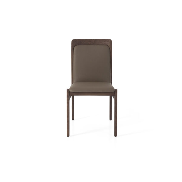 Dining chair in PU leather, scene view one