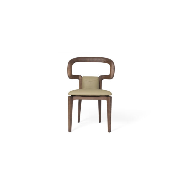 Upholstered Side Chair Scene One Upholstered side dining chair, scene view one