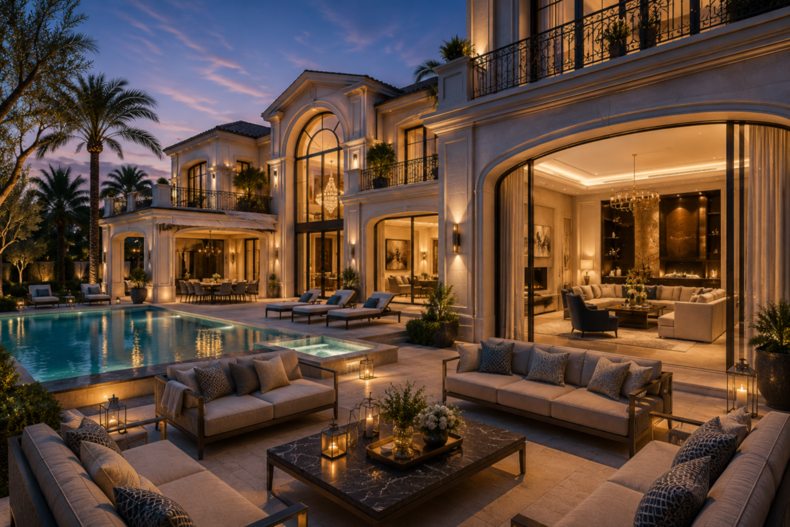Luxury Villa Mansion with Premium Indoor Outdoor Furniture YMFurniture 1