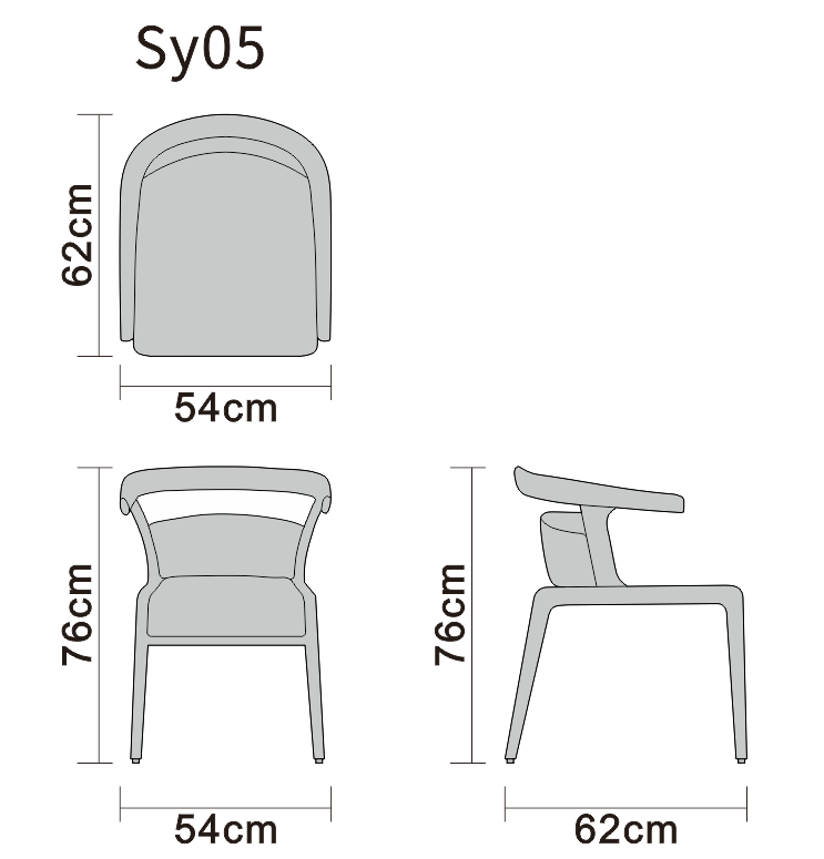 Lounge study chair line art on white background