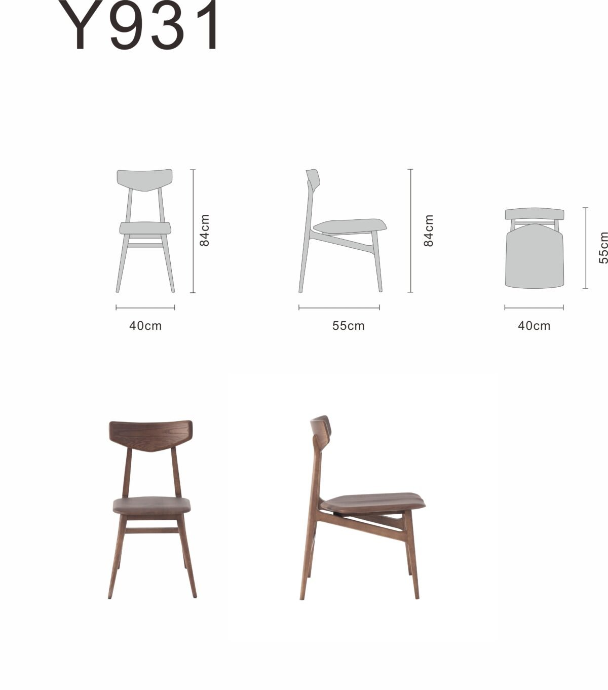 Dining chair line art on white background