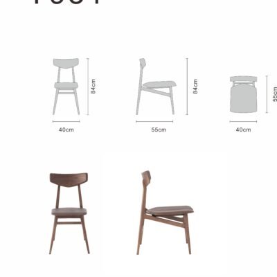 Dining chair line art on white background
