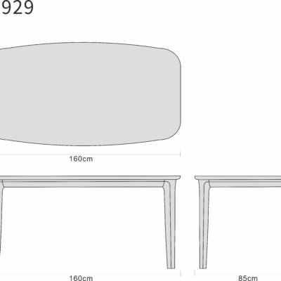 Dining table line art on white background