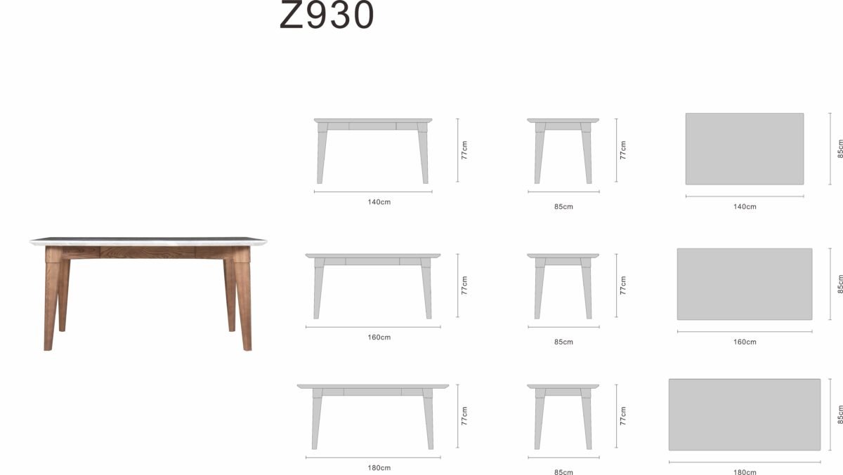 Dining table line art on white background