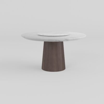 Round dining table 150cm, artistic grey