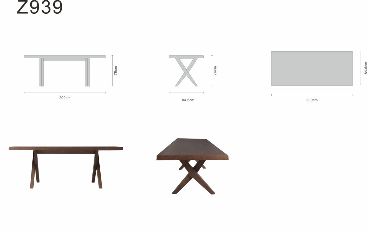 Dining table line art on white background