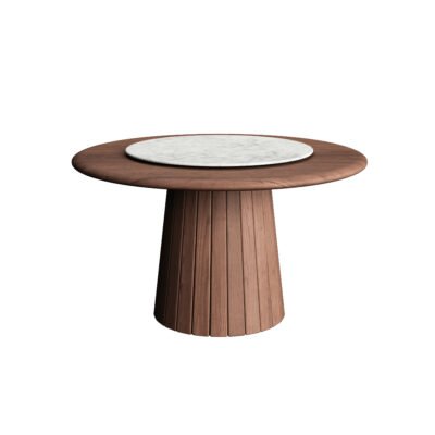 Round dining table overall view