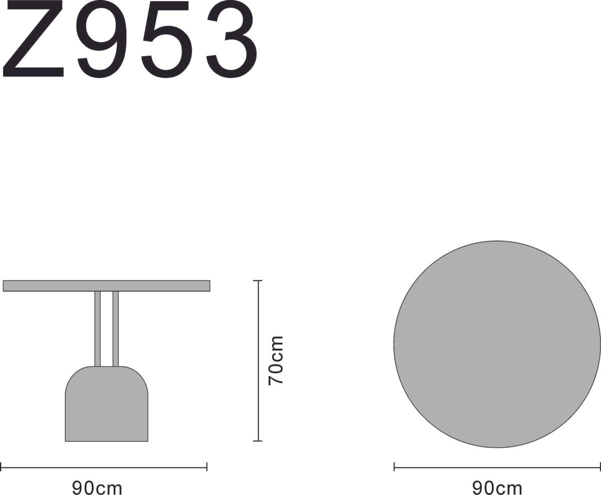Meeting table line art on white background