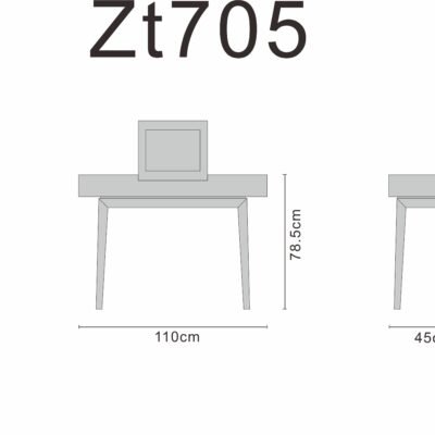Dressing table line art on white background