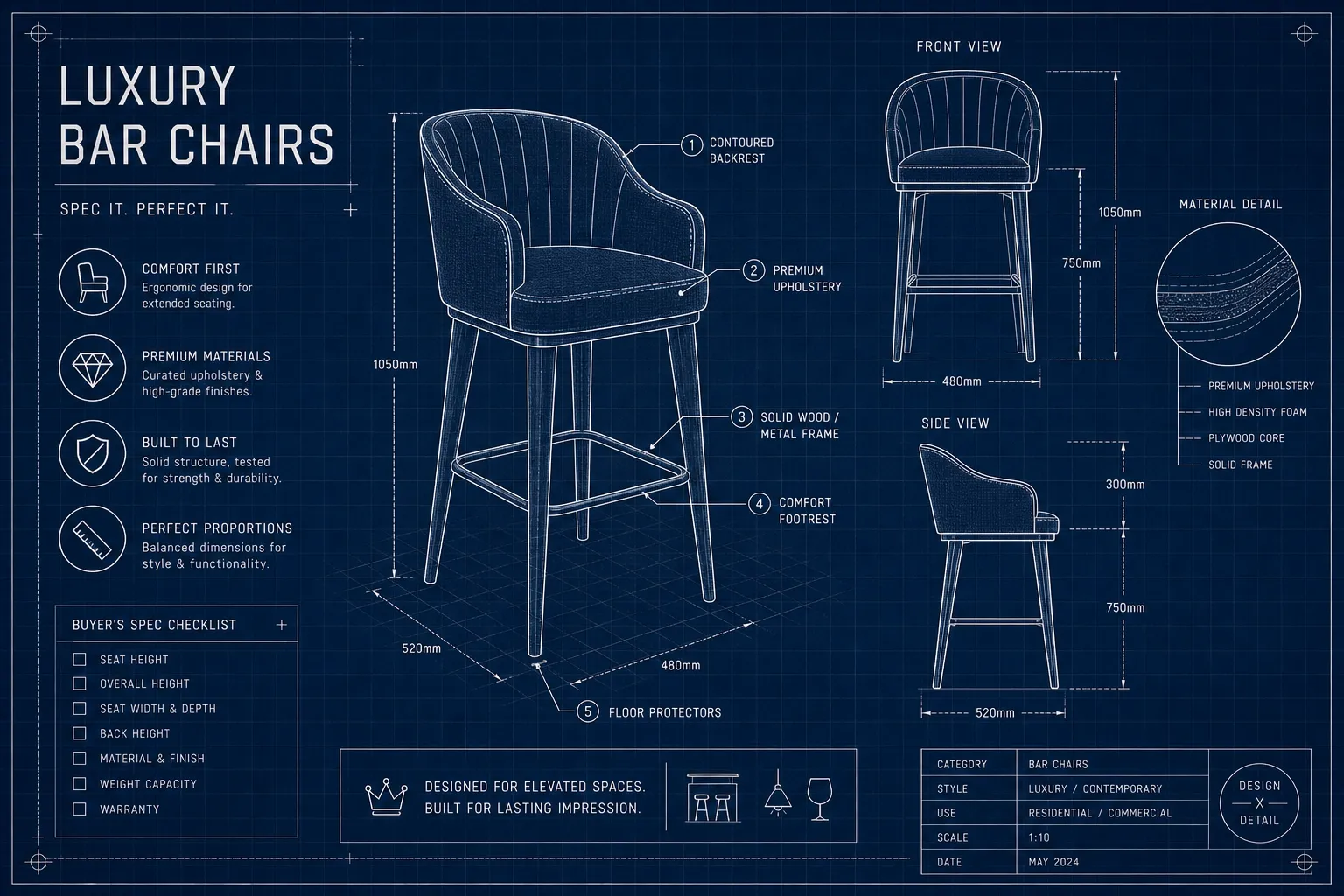 Luxury Bar Chairs
