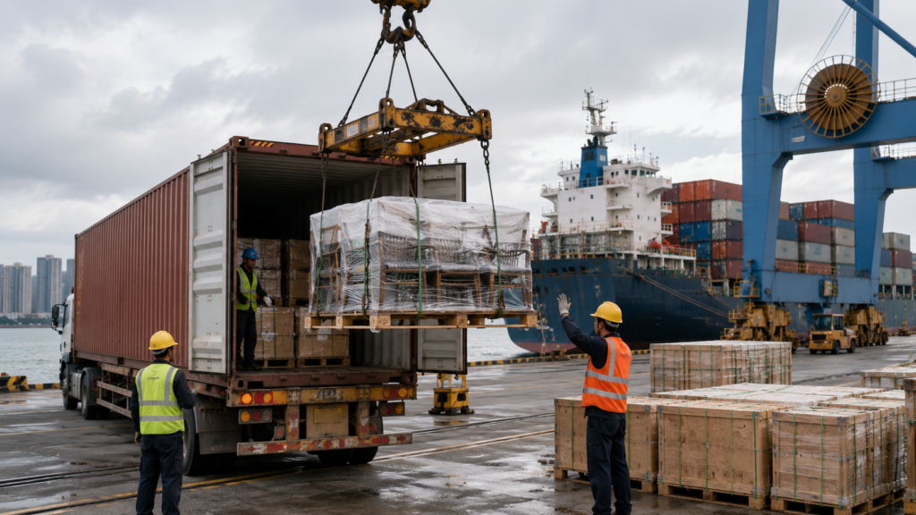 Outdoor Furniture from China: Quality, Cost & What to Expect 6 Loading outdoor furniture shipments for export from a Chinese manufacturer