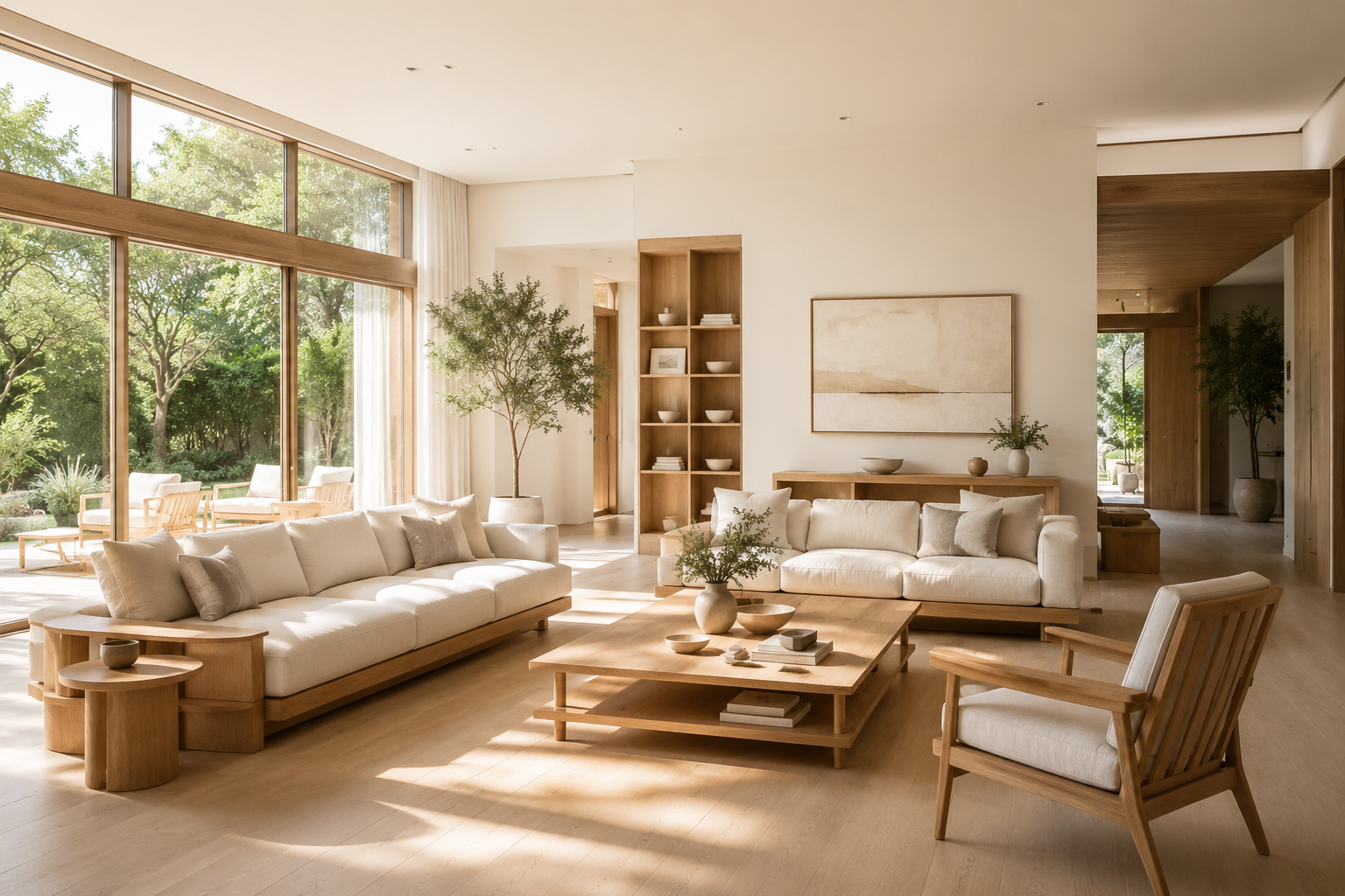 Luxury Scandinavian Villa Living Room