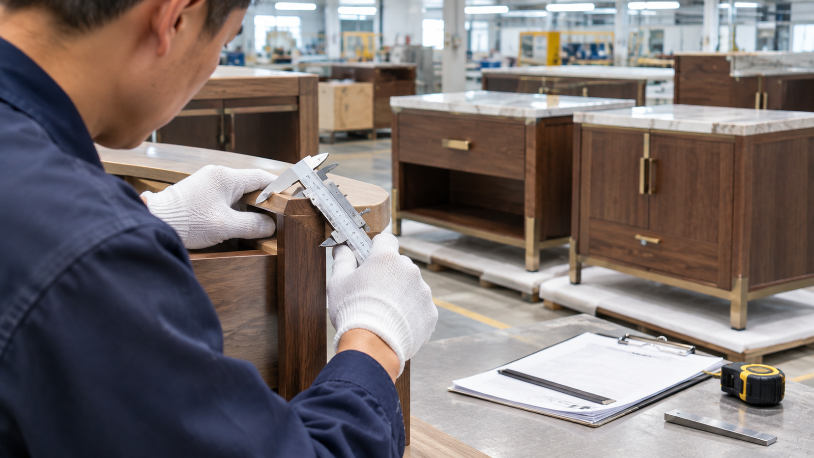 Custom Hotel Furniture: The Complete Guide for Hospitality Projects 6 Quality control inspection for compliance on custom hotel furniture